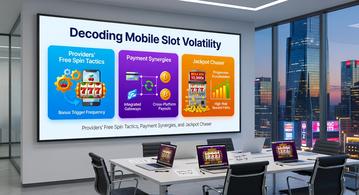 Screenshot eines High-Volatility-Slots mit Free-Spin-Feature auf einem Smartphone, Jackpot-Anzeige und Zahlungsikonen sichtbar