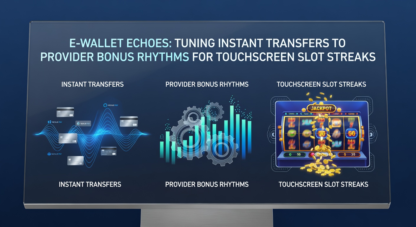 Visuelle Darstellung von Slot-Streaks auf Touchscreens mit überlagerten E-Wallet-Transfer-Wellen und Bonus-Rhythmen