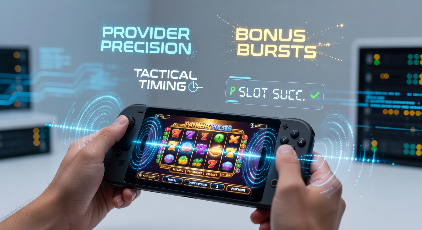 Grafik mit explodierenden Bonus-Symbolen auf einem Tablet, umgeben von Zahlungspfeilen, die taktische Slot-Strategien illustrieren