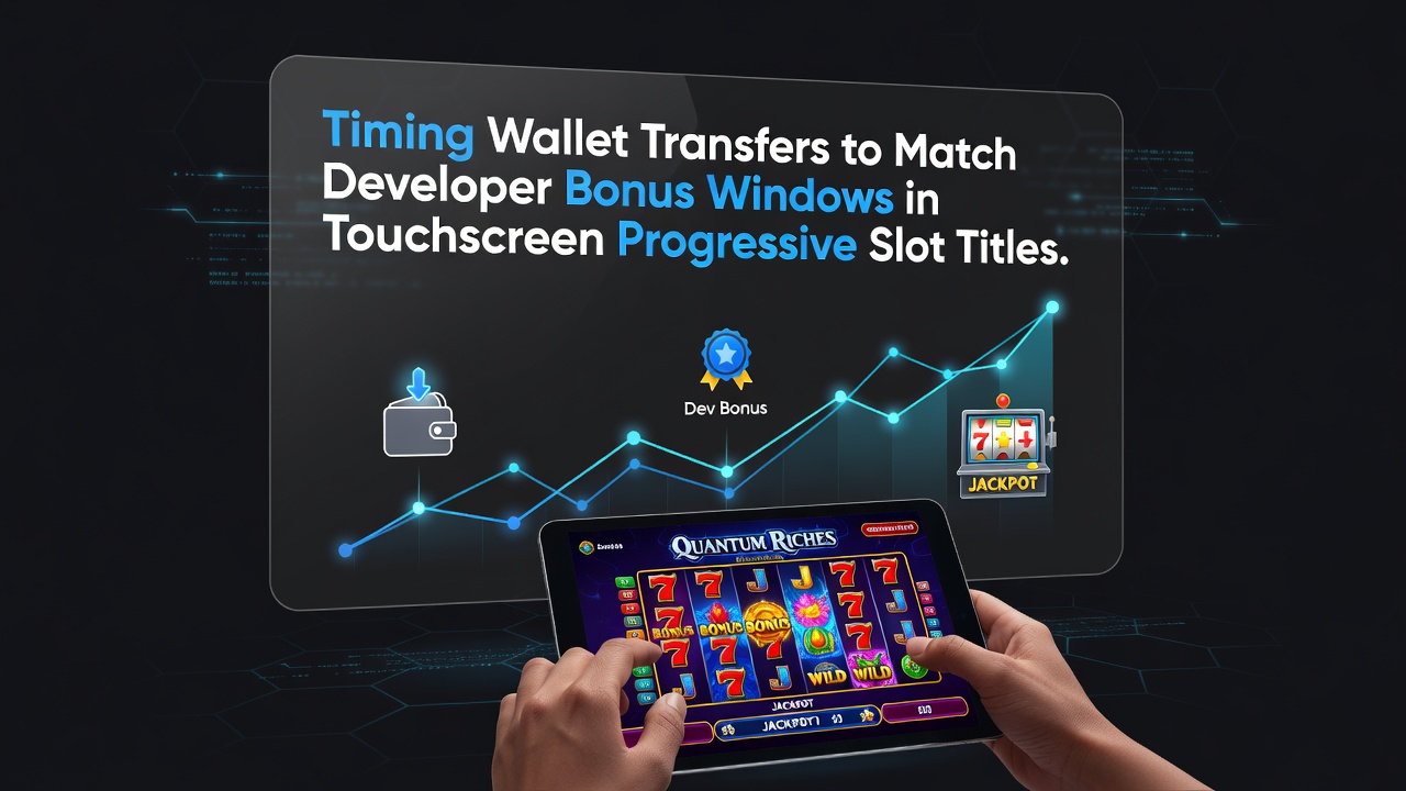 Darstellung der Synchronisation von E-Wallet-Überweisungen mit Bonuszyklen in progressiven Slot-Spielen auf Touchscreen-Geräten
